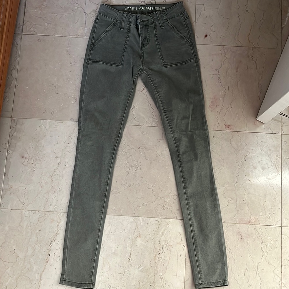 Army Green Skinny Jeans